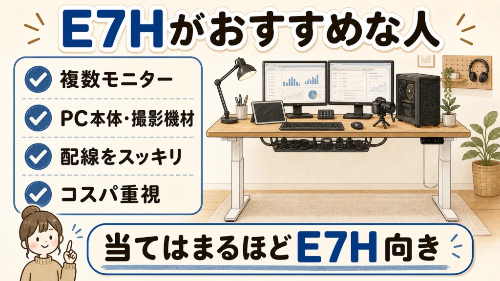 E7Hがおすすめな人の図解