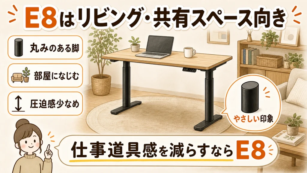 E8向きのリビング利用イメージ