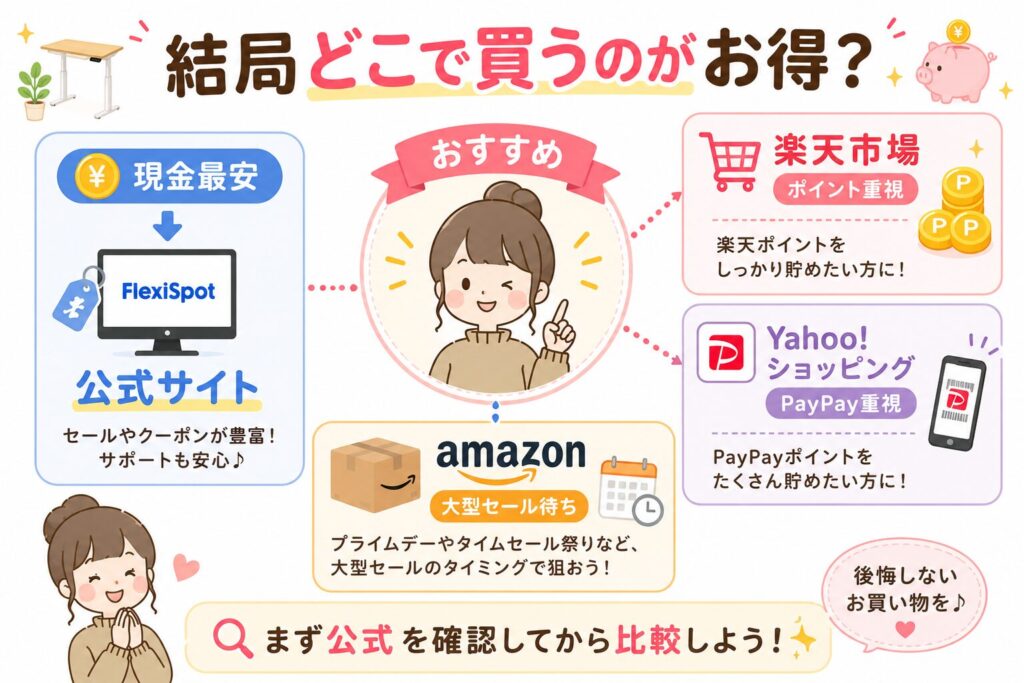 FlexiSpotをお得に買うポイントまとめ